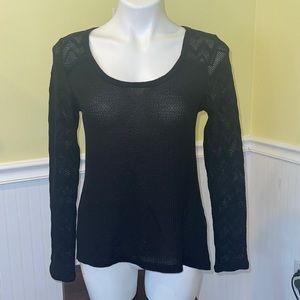 Lucky Brand ladies waffle weave top. Size large. Long sleeve.
